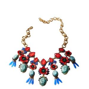Elizabeth Cole for Anthropologie Poppy Bib Statement Necklace. EUC.